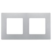 Рамка 2-м Etika алюм. IEK 672552