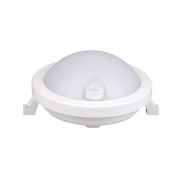 Светильник светодиодный «Банник» PBH-PC3-RSI SENSOR 12Вт 4000К IP65 ЖКХ пылевлагозащ. с инфракрасным датчиком white JazzWay 5009424