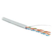 Кабель витая пара U/UTP кат.5E 4х2х24AWG solid LSZH нг(А)-HF UUTP4-C5E-S24-IN-LSZH-GY-305 сер. (м) Hyperline 42045