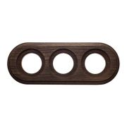 Рамка 3-м ОП ретро старое дерево Bironi BF1-630-17