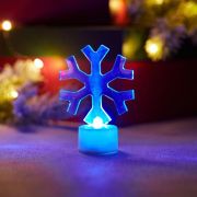 Фигура светодиодная «Снежинка» 1LED RGB 1Вт IP20 на подставке элементы питания 3хAG13(LR44) (в компл.) Neon-Night 501-055