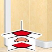 Угол для кабель-канала внутр. изменяемый 80-100град. для DLP 105х50 бел. ИЭК Leg 010605