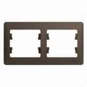 Рамка 2-м Glossa горизонт. шоколад SE GSL000802
