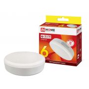 Лампа светодиодная LED-GX53-VC 6Вт таблетка 3000К тепл. бел. GX53 570лм 230В IN HOME 4690612030777
