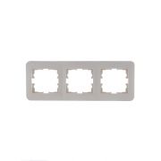 Рамка 3-м Karina Life горизонт. крем. LEZARD 708-0300-148