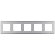 Рамка 5-м Inspiria алюм. IEK 673972