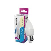 Лампа светодиодная 7.5Вт свеча 3000К тепл. бел. E27 220В КОСМОС LkecLED7.5wCNE2730