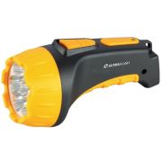 Фонарь аккумуляторный LED3807 7LED 2 режима аккум. SLA 220В пластик. черн./желт. (кор.) Ultraflash 9216