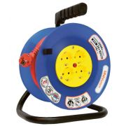 Удлинитель на катушке 4х20м без заземл. 6А IP44 ВЕМ-250 ПВС 2х0.75 термозащита UNIVersal 9634146