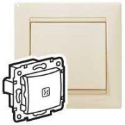 Выключатель 1-кл. СП Valena 10А IP31 с подсветкой механизм сл. кость (DIY-упак.) IEK 695601