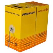 Кабель витая пара F/UTP кат.5e 2х2х24AWG solid CCA PVC INDOOR омедненный сер. (м) PROCONNECT 01-0121-3