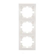 Рамка 3-м Mira вертикал. бел. LEZARD 701-0200-153