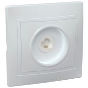 Розетка телефонная 1-м СП Кварта РТ10-КБ IP20 бел. GENERICA ETK10-K01-DM