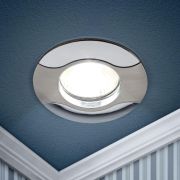 Светильник точечный KL18 SN/CH 50Вт MR16 12В литой «волна» сатин никель/хром. ЭРА C0043698