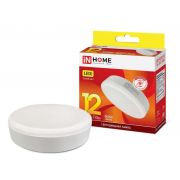 Лампа светодиодная LED-GX53-VC 12Вт таблетка 3000К тепл. бел. GX53 1140лм 230В IN HOME 4690612020785