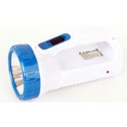 Фонарь аккумуляторный LED3861 LED + 12SMD 1Вт 2 режима 220В аккум. SLA пластик. бел. (кор.) Ultraflash 14256