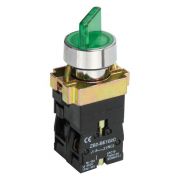 Переключатель LAY5-BK2365 на 2 полож. 1НО+1НЗ зел. KARAT IEK BSW90-BK-2-K06