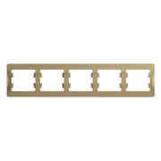 Рамка 5-м Glossa горизонт. титан SE GSL000405