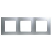 Рамка 3-м Etika алюм. IEK 672553