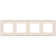 Рамка 4-м Inspiria сл. кость IEK 673961