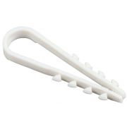Дюбель-хомут 5-10мм для круглого кабеля нейлон бел. (уп.100шт) IEK UHH35-5-10-100