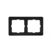 Рамка 2-м W59 черн. бархат SE KD-2-68