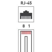 Разъем RJ45 8P8C кат.5E UTP (уп.100шт) PROCONNECT 05-1021-3