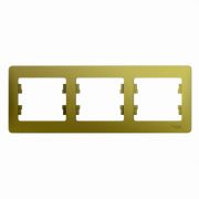 Рамка 3-м Glossa горизонт. фисташк. SE GSL001003