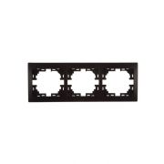 Рамка 3-м Mira горизонт. черн. бархат LEZARD 701-4200-148