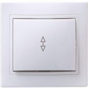 Переключатель проходной 1-кл. СП Кварта 10А IP20 ВСп10-1-0-КБ бел. GENERICA EVK12-K01-10-DM