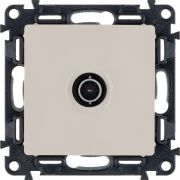 Розетка телевизионная TV 1-м Valena Life 0-2400МГц с топологией «звезда» с лицев. панелью механизм сл. кость Leg 753551