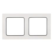 Рамка 2-м Стокгольм бел. с линией цвета черн. PROxima EKF EXM-G-305-10