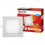 Светильник светодиодный SLP-eco 12Вт 4000К IP40 840лм 230В 171мм квадрат встраив. панель бел. IN HOME 4690612012957
