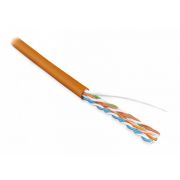 Кабель витая пара U/UTP кат.5E 4х2х24AWG solid LSZH нг(А)-HF UUTP4-C5E-S24-IN-LSZH-OR-305 оранж. (уп.305м) Hyperline 46858