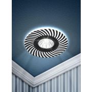 Светильник DK LD32 BK /1 MR16 220В max 11Вт декор. со светодиодной подсветкой черн. ЭРА Б0046908