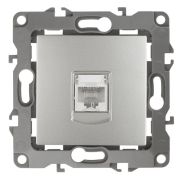 Розетка компьютерная Эра12 12-3107-03 RJ45 алюм. Эра Б0014725