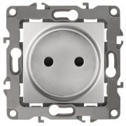 Розетка 1-м СП Эра12 12-2105-03 16А IP20 16AX 250В 2P механизм алюм. Эра Б0018256