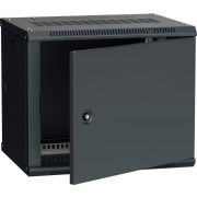 Шкаф 19 дюйм LINEA W 6U 600х450мм настен. метал. дверь RAL9005 ITK LWR5-06U64-MF