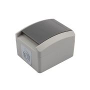 Розетка 1-м ОП INDUSTRIAL IP54 с заземл. сер. Kranz KR-78-0611