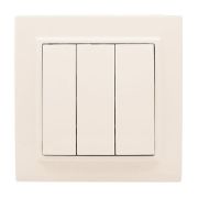 Выключатель 3-кл. СП Минск 10А IP20 беж. EKF ERV10-024-20