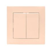 Выключатель 2-кл. СП Валенсия 10А IP20 крем. PROxima EKF EWV10-023-20