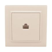 Розетка компьютерная 1-м СП Минск RJ45 беж. EKF ERK01-035-20